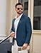 COOFANDY Mens Casual Stretch Blazer Slim Fit Sport Coats Lightweight Summer Suit Jacket Fashion Tuxedos Blue