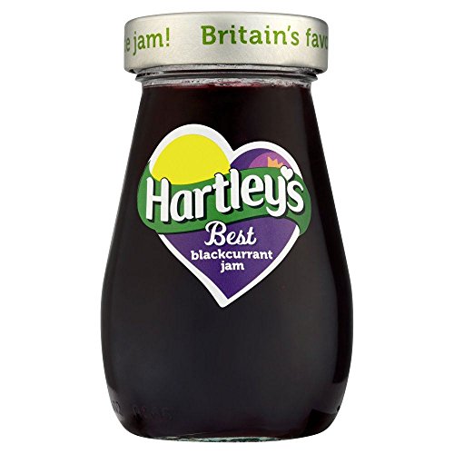 Confiture de cassis Hartley's Best 340g : lot de 2 bocaux de fruits pour tartines et gâteaux