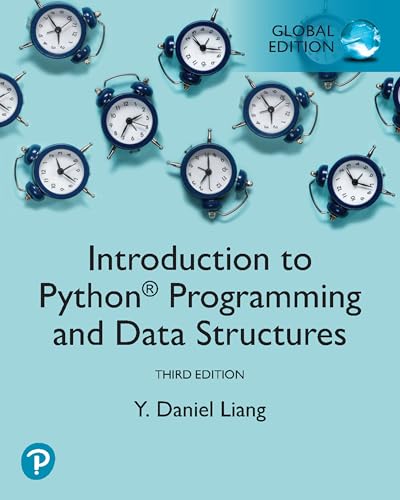 Introduction To Python Programming And Data Structures, Global Edition