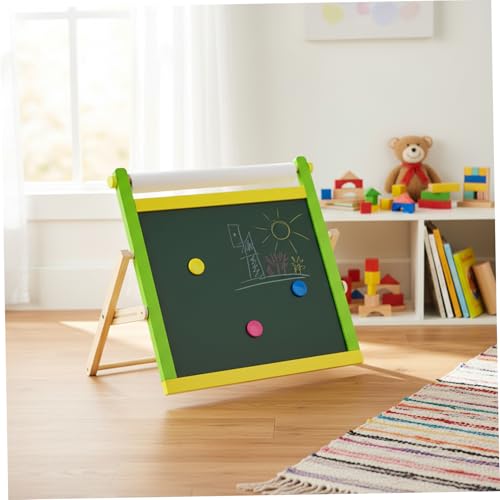 Tableau à craie pour enfants avec chevalet de table double face