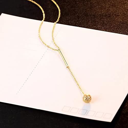 Collier argent 925 pendentif sphérique et zircone pour femme