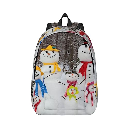 Sac à dos ordinateur portable bonhomme de neige OUSIKA léger M noir pour le quotidien