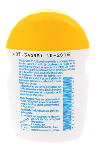 Gifrer Bicare Plus Baking Soda + Bromelain 60g by Gifrer