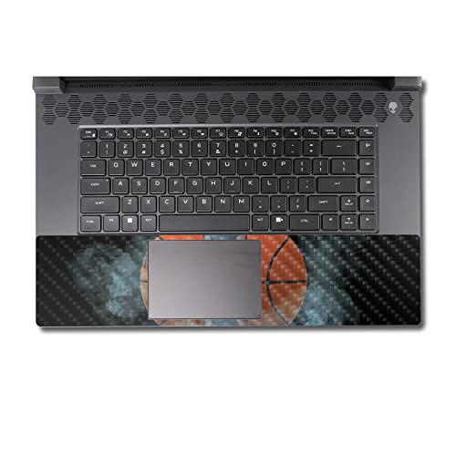 Image of MightySkins Carbon Fiber Skin Compatible With Alienware M17 R5 (2022) Full Wrap Kit - Basketball Orb | Protective Durable Textured Carbon Fiber Finish | Easy To Apply & Change Styles | Made in the USA
