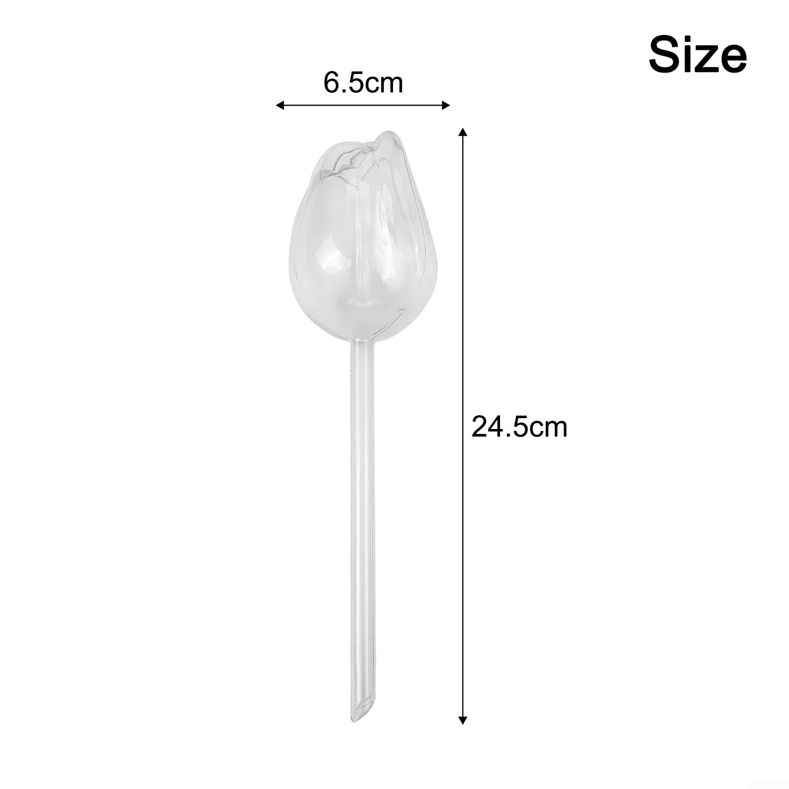 10 Stück Tulpenförmige Bewässerungskugeln, automatische Pflanzenbewässerung, PVC-Tropfer für drinnen und draußen, Topfblumen, Gartenbewässerungszubehör - (transparent)