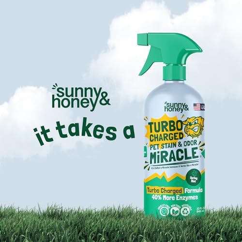 image for Sunny & Honey Pet Stain & Odor Miracle - Turbo Charged, 32 Fl Oz, Spri
