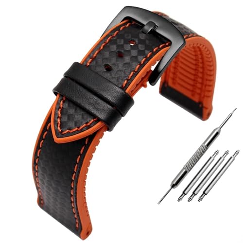 Bracelet montre silicone 24mm étanche et résistant pour BM8475