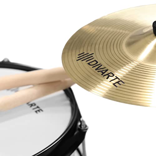 Divarte, Kid Drumset White ,Kit de Batterie Ajustable blanc pour enfant, dès 3 ans, Ensemble de batterie Acoustiques… - Les Beatles, Paul McCartney, John Lennon, RIngo Starr, George Harrison Divarte, Kid Drumset White ,Kit de Batterie Ajustable blanc pour enfant, dès 3 ans, Ensemble de batterie Acoustiques… – Image 3