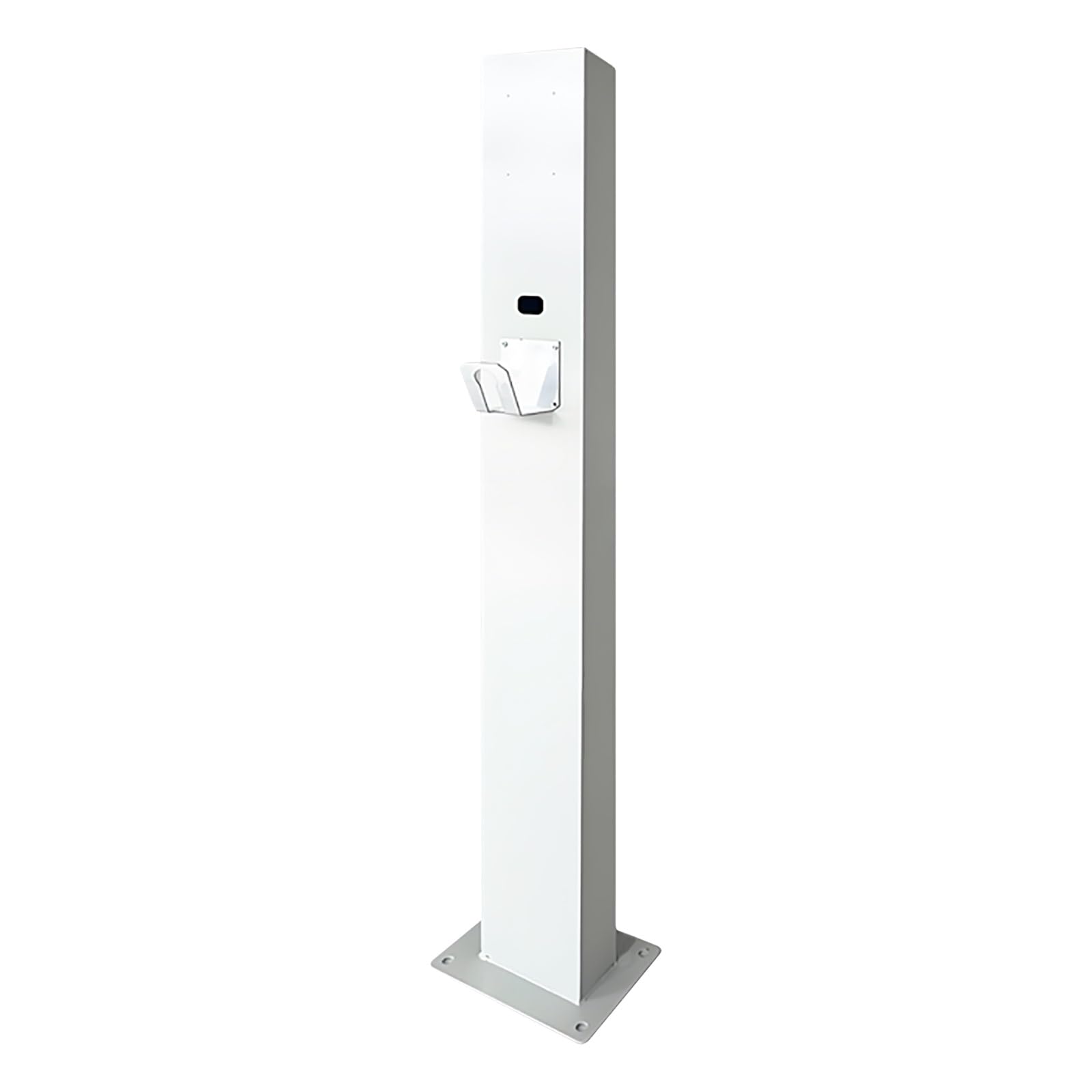 Socle de connexion blanc avec base renforcée pour borne de recharge extérieure