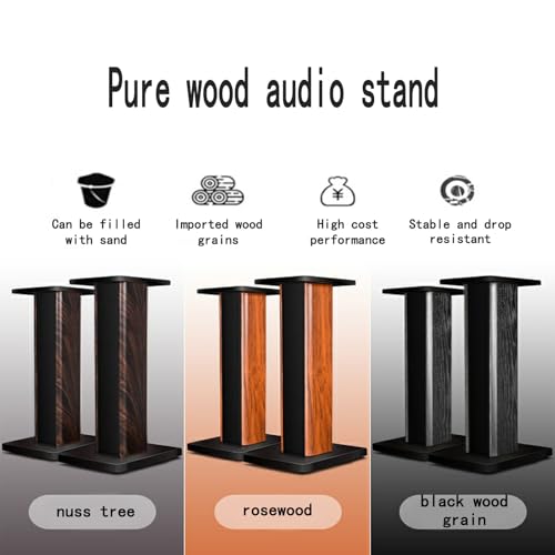 Supporti per altoparlanti per un migliore ascolto audio, design universale da pavimento per home theater e cinema, struttura scavata, coppia inclusa