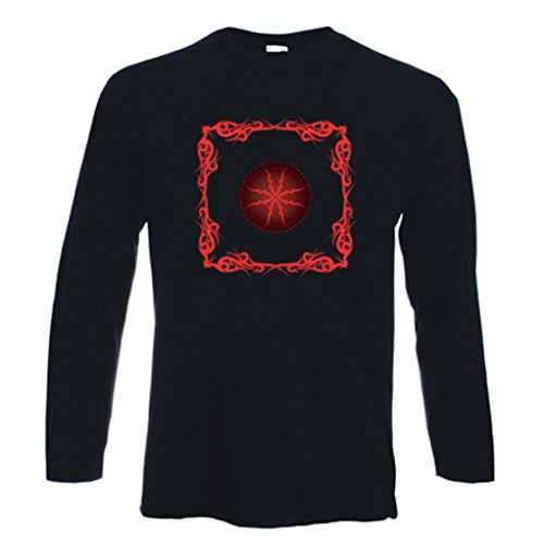 Tribal T-Shirts Męska koszulka z długim rękawem celtycki ogień