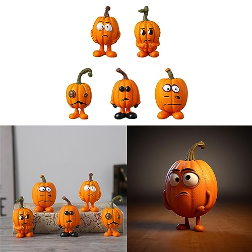 Statue de citrouille d'Halloween et décoration de Nouvel An originale pour maison