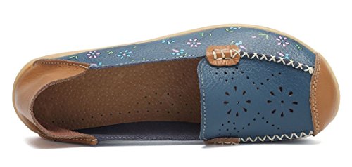Image of VenusCelia Women's Floral Comfort Walking Flat Loafer