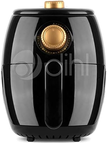 Dihl 2L Air Fryer Black Gold Rapid Healthy Cooker Oven Low Fat Free Food Frying
