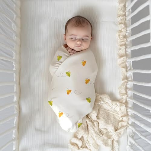 Image of The White Cradle Muslin Swaddle for Newborn Baby, Organic Cotton Wrap White