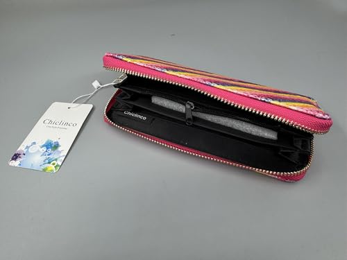 Chiclinco Trendy Women Glitter Rainbow Mermaid Long Wallets Zipper Purse Card Cell Phone Holder (Glitter 6)4