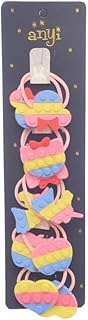 Daphane Hair Ties For Girls Set, 10 Pieces - Multicolor