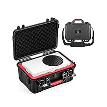 DEVASO Carrying Case for Xbox Series S, Professional Deluxe Waterproof and Soft Lining Hard Case with Shoulder for Xbox Series S and Other Accessories Storage