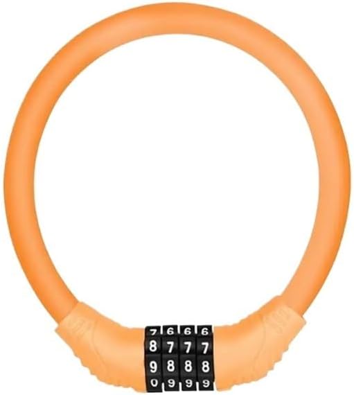 Bike Locks Heavy Duty/Bicycle Chain/Cycling Lock,Codes for Bike Cycle, Moto, Door, Gate Fence(Orange)