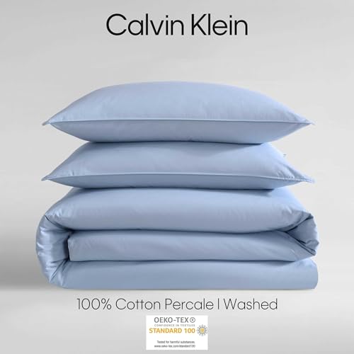 Calvin Klein - Queen Comforter Set with Matching Shams, Soft Bedding Set by Calvin Klein - Used condition - Image 6