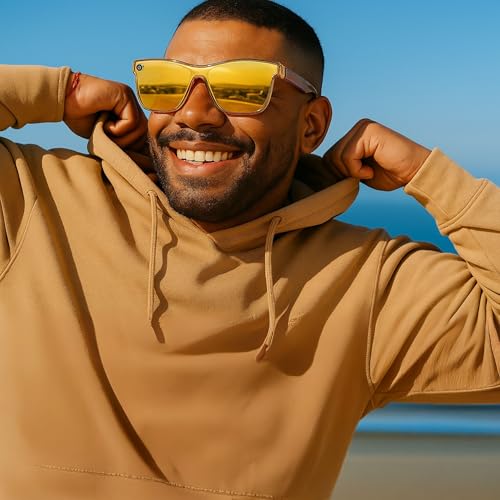 Funky Junque Mirrored Sunglasses Men Women Reflective Trendy Beach Must Haves Designer Shades UV Protection Sunnies3