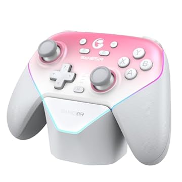 Gamesir Super Nova Multiplatform Game Controller – 2.4G Wireless for PC/Switch/iOS/Android – Hall Effect Joystick & Triggers, 1000Hz Polling, Magnetic Faceplate, RGB Lighning,Charging Dock (Whipped
