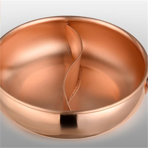 Olla de cobre para shabu-shabu tradicional de 30 cm para gas e inducción 7