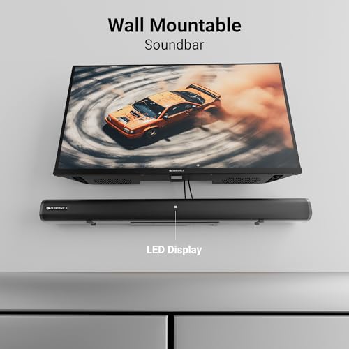 Image of ZEBRONICS 200 Watts Soundbar, Dual Driver Soundbar, Virtual 5.1 Surround, 5.2 inch inch Subwoofer, Bluetooth v5.1 | HDMI (ARC) | USB | AUX, Wall Mountable (JUKE BAR 5500)