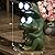 Juliahestia Garden Decor Outdoor Statue Yard Frog Solar Figurines Patio Art Home Outside Decorations Lawn Ornaments Gardening Gifts Ideas for Mom Mother Grandma Women Wife Sister