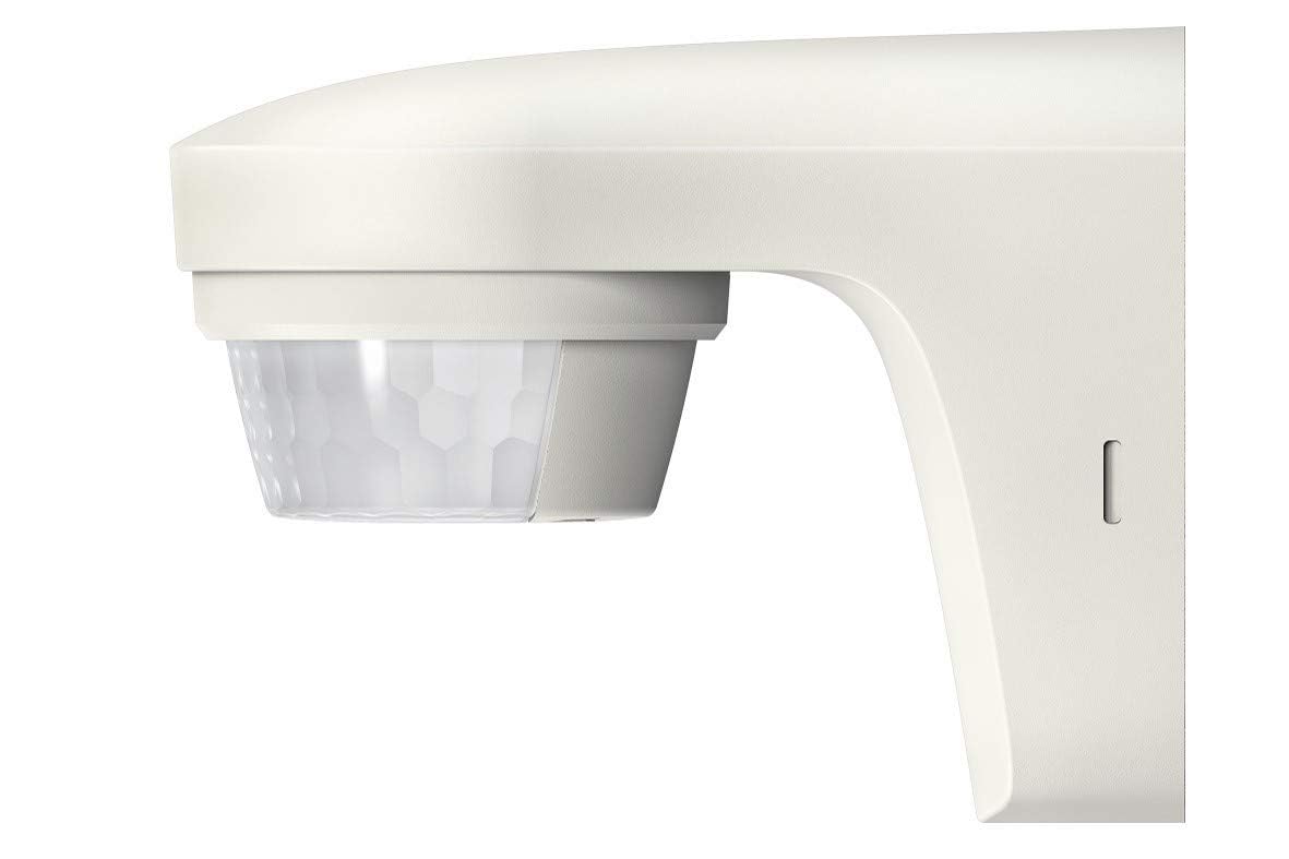 Theben 1010505 theLuxa S180 WH Bewegungsmelder mit 180° Erfassungswinkel für den Außenbereich, Bewegungssensor, weiß
