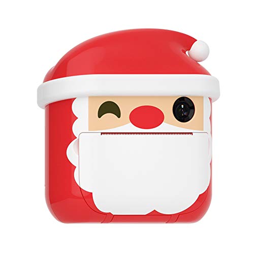 Weihnachten Tragbarer Mini Fotodrucker, Minidrucker Bluetooth Drucker, Drahtloser Thermodrucker 200 DPI Druck, Sofortdruck für Geeignet Tagebuch,