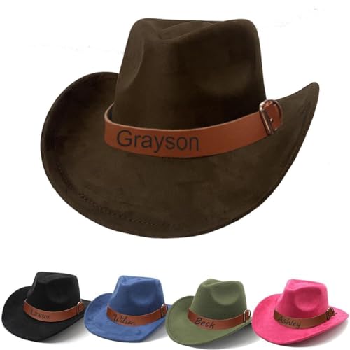 Custom Toddler Cowboy Hat Personalized Toddler Cowboy Hat Cowboy Cowgirl Hats for Western Dress up Parties