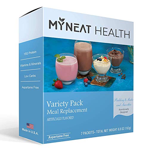 My Neat Health High Protein Meal Replacement Shake - Diet Shake Powder, LOW Calories, HIGH Protein, LOW Fat, Essential Vitamins and Minerals, Kosher (Variety)