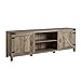 Walker Edison Georgetown Modern Farmhouse Double Barn Door TV Stand for TVs up to 80 Inches, 70 Inch, Grey Wash