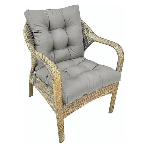 Coussin de siège et dossier pour meuble en rotin et chaise de patio extérieur résistant