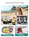 BAGSMART Beach Bag for Women, Mesh Tote Bags with Zipper, Sandproof Vacation Essentials with Cooler for Swim Cruise Pool