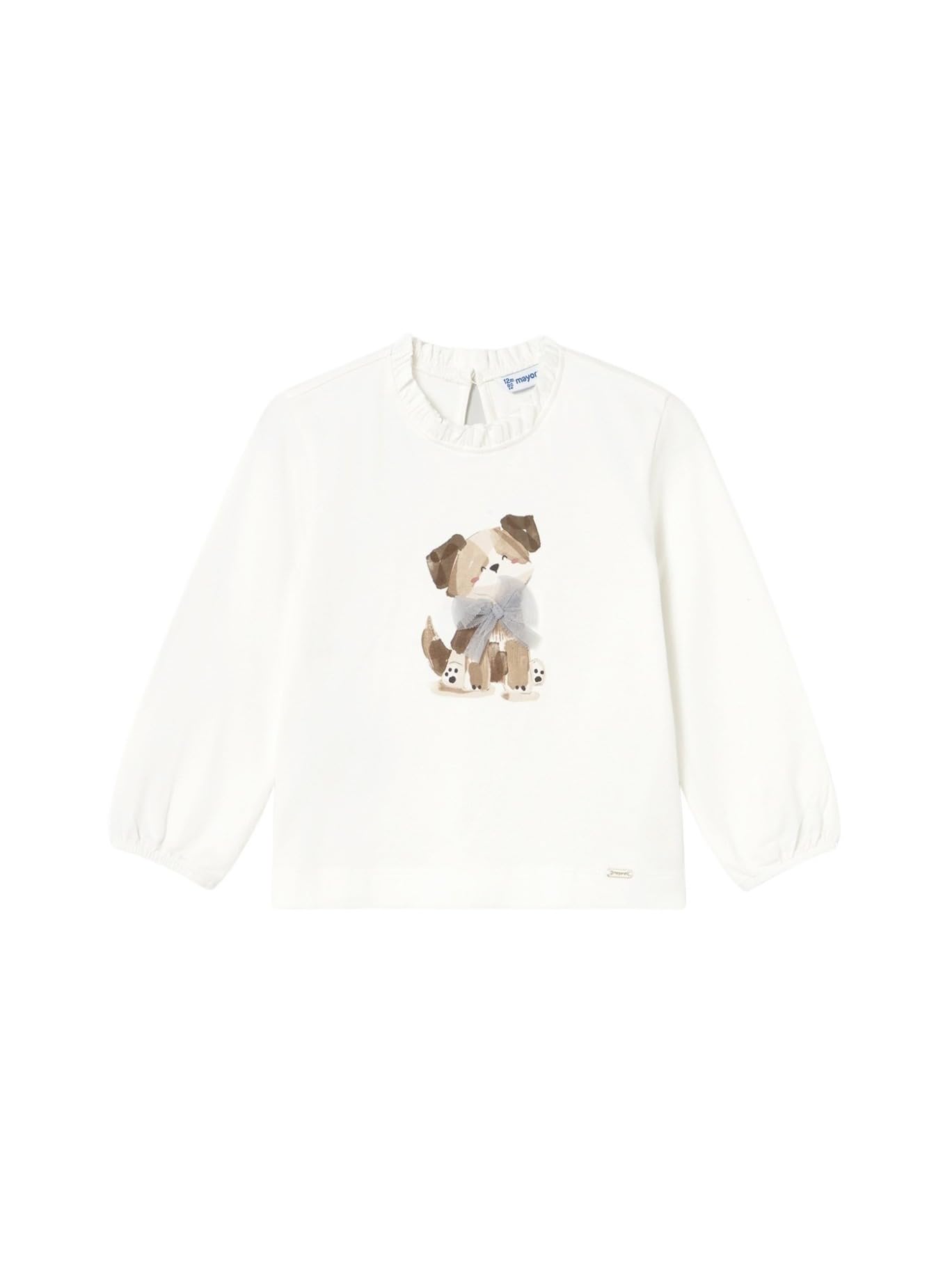 Mayoral Camiseta m/l Vestir para bebé niña Nata