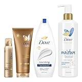 Dove Body Care Collection with Nourishing Lotion, Summer Revive Tan Mousse, Gentle Cleanser & Nourishing Body Wash, Complete Daily Skincare Routine for Soft, Smooth Skin