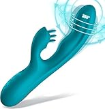 G-Punkt Vibration für Frauen, 3 in 1 Vibrator Dildo Sex Spielzeug für die Frau Paare Extrem mit 10 Vibrationsmodi + Lecken, Silkon Vibratorensets für Frauen Klitoris Stimulator für Sie Leise Grün
