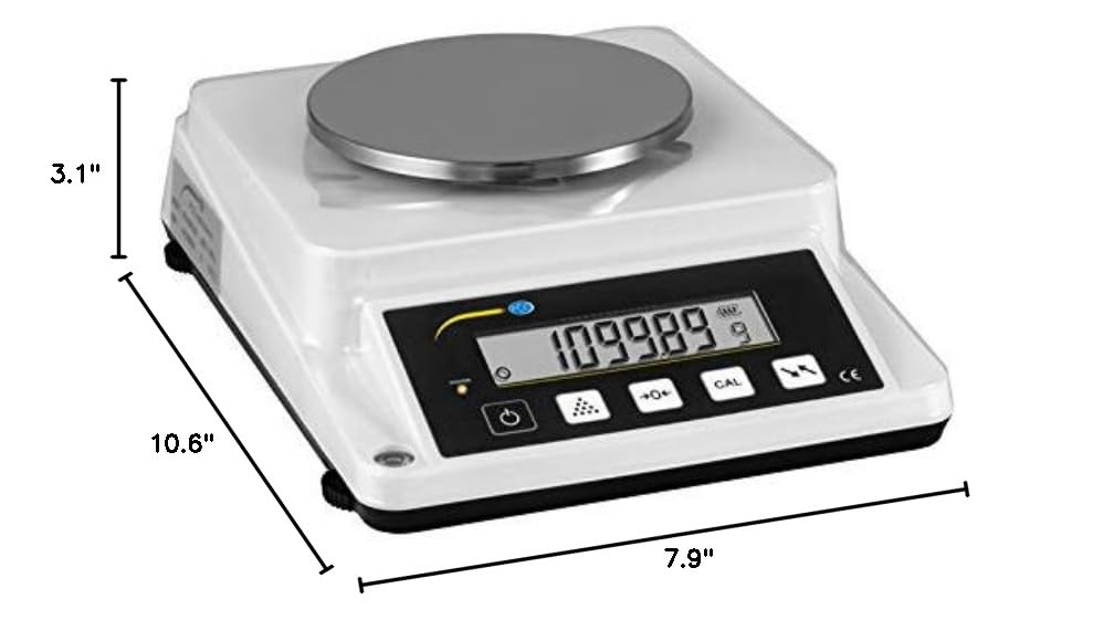 PCE Instruments PCE-BSK 1100 Counting Scale, for Precise Weight Measurement and Counting, Measures up to 1100 kg with a high-Resolution Display