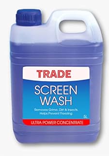 Trade High Power Concentrate Screen Wash For Cars- All Seasons Car Window Cleaner- 5 Litre