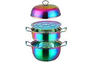 3 Tier Premium Rainbow Stainless Steel Steamer Pot Set