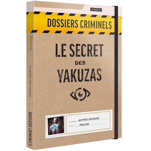 Platonia Games Dossiers Criminels - Le Secret des Yakuzas : Qui a tué Akira Fukada ? - Jeu de Societe Escape Game - Jeu d’Enquête Immersif et Collaboratif