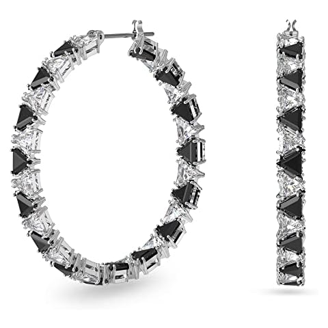 Swarovski Ortyx Hoop Earrings with Triangle Crystals Cover