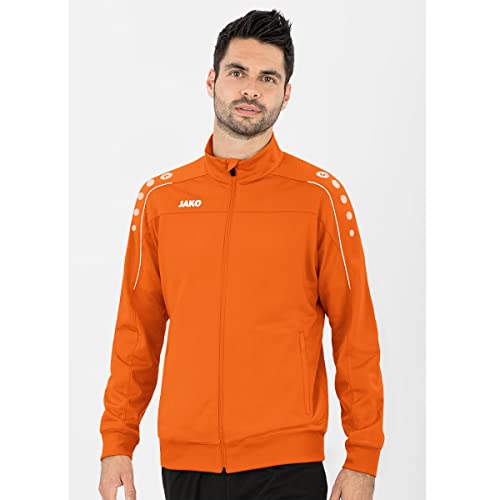 JAKO Herren Polyesterjacke Classico, Neonorange, 3XL – Ansicht 2