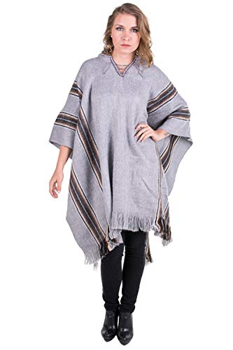 Gamboa Alpaga Poncho Laine Alpaga Chaude Femme