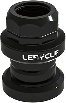 Threaded Headset Bearings for Bicycles | 30mm Upper/Lower Bearings + 25.4mm Threaded Fork | Metal-Sealed Industrial Ball Bearings | Includes 32mm Hex
