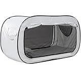 Vexnar 防災多機能ベッドテント 室内外プライバシーポップアップ 遮光通気構造 子供大人兼用 花粉虫蚊対策 便利な空間作り (ホワイト)
