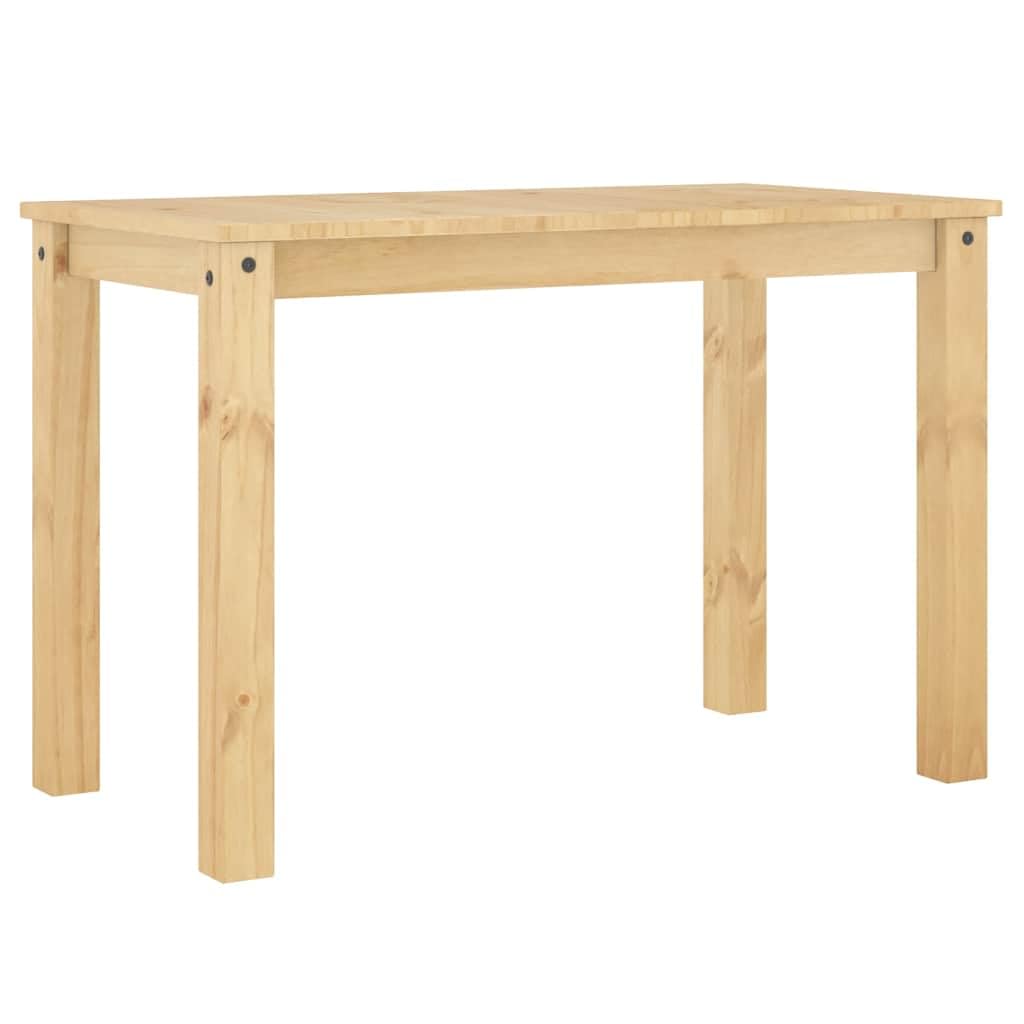 Table à manger Panama pin massif cire miel 112x60cm pour cuisine et séjour