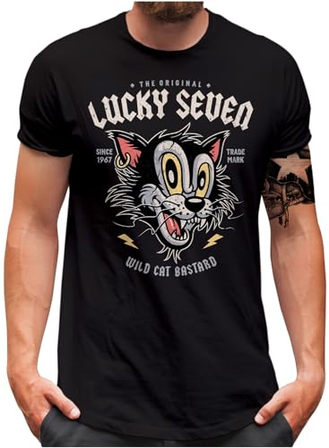 T-shirt pour homme Wild Cat Lucky 7, le vêtement casual pour vos sorties et loisirs